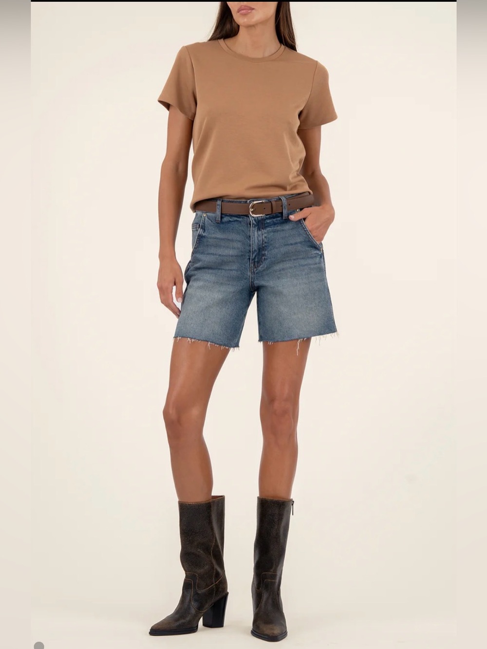 NWT KUT Hailey Bermuda denim shorts 
sz 10
